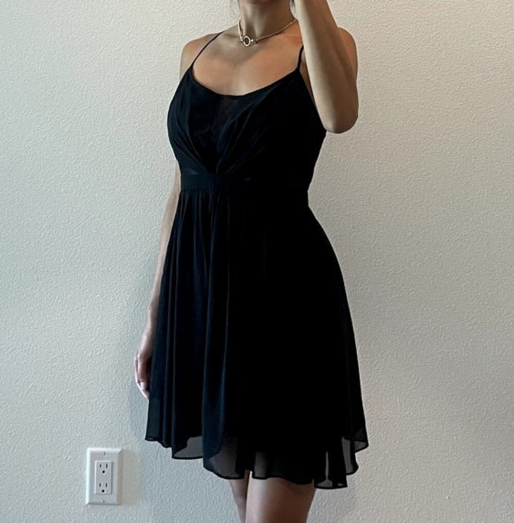 Black Vintage Babydoll Dress